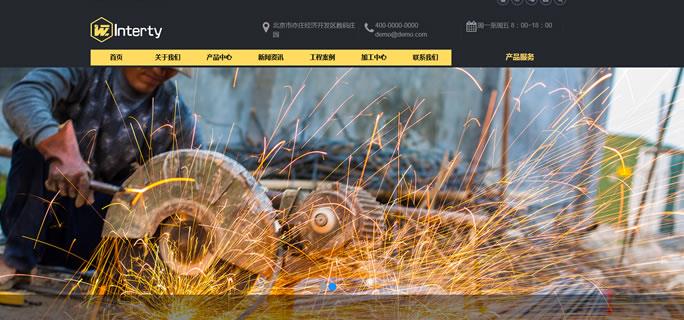 机械器材网站模板 T2562.jpg 机械器材网站模板 T2562.jpg